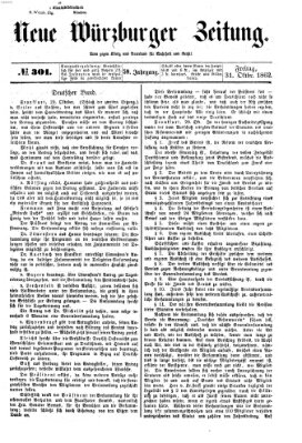 Neue Würzburger Zeitung Freitag 31. Oktober 1862