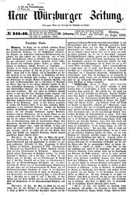 Neue Würzburger Zeitung Montag 15. Dezember 1862