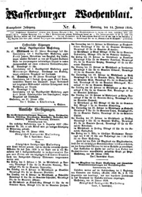 Wasserburger Wochenblatt Sonntag 24. Januar 1858