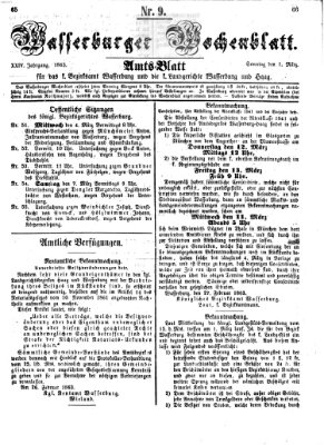 Wasserburger Wochenblatt Sonntag 1. März 1863