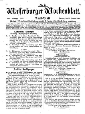 Wasserburger Wochenblatt Sonntag 10. Januar 1864