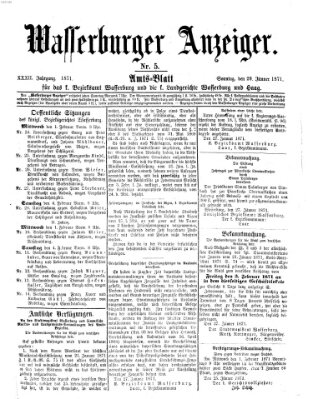 Wasserburger Anzeiger (Wasserburger Wochenblatt) Sonntag 29. Januar 1871