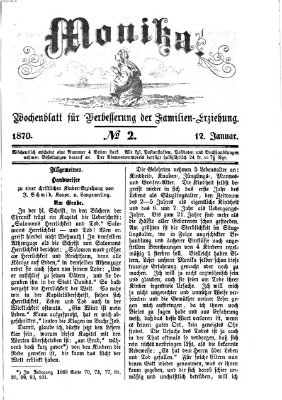 Katholische Schulzeitung (Bayerische Schulzeitung) Mittwoch 12. Januar 1870