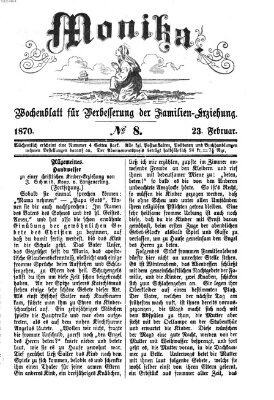 Katholische Schulzeitung (Bayerische Schulzeitung) Mittwoch 23. Februar 1870