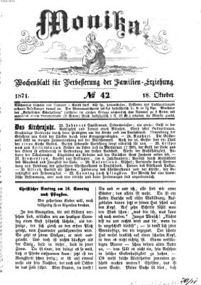 Katholische Schulzeitung (Bayerische Schulzeitung) Mittwoch 18. Oktober 1871