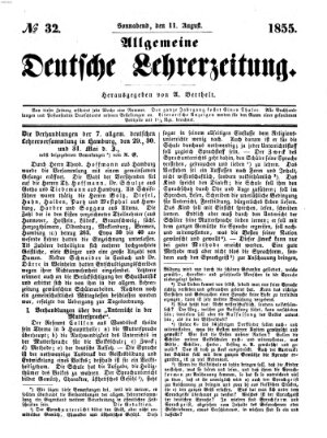 Allgemeine deutsche Lehrerzeitung Samstag 11. August 1855