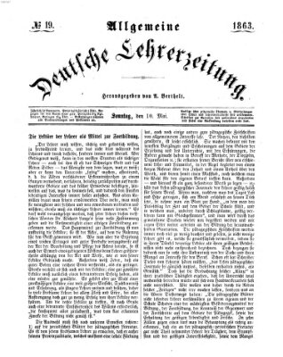 Allgemeine deutsche Lehrerzeitung Sonntag 10. Mai 1863