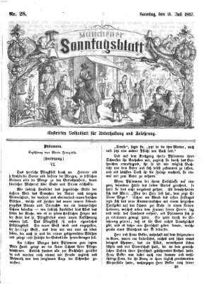 Münchener Sonntagsblatt Sonntag 14. Juli 1867