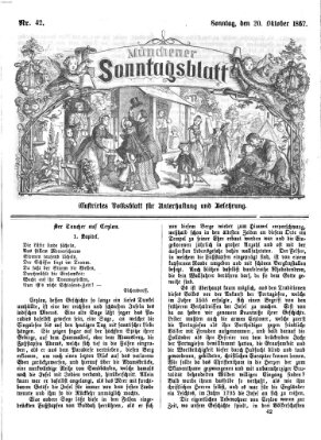 Münchener Sonntagsblatt Sonntag 20. Oktober 1867