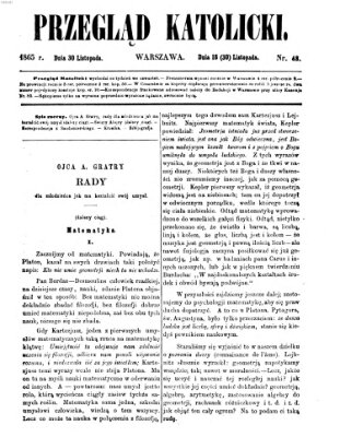 Przegląd Katolicki Donnerstag 30. November 1865