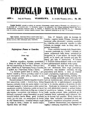 Przegląd Katolicki Donnerstag 22. September 1870