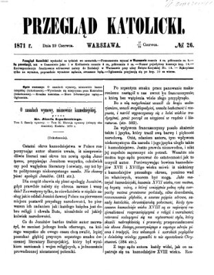 Przegląd Katolicki Donnerstag 29. Juni 1871