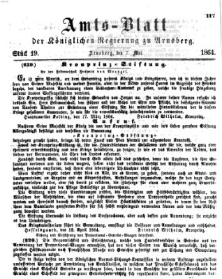 Amtsblatt für den Regierungsbezirk Arnsberg Samstag 7. Mai 1864