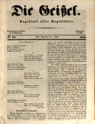 Die Geißel Donnerstag 3. August 1848