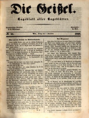 Die Geißel Freitag 8. September 1848