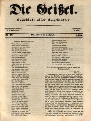Die Geißel Mittwoch 27. September 1848