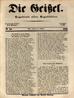 Die Geißel Freitag 6. Oktober 1848