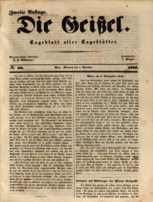 Die Geißel Mittwoch 8. November 1848