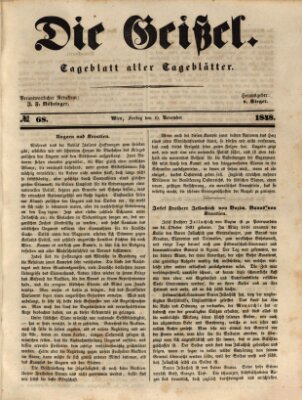 Die Geißel Freitag 10. November 1848