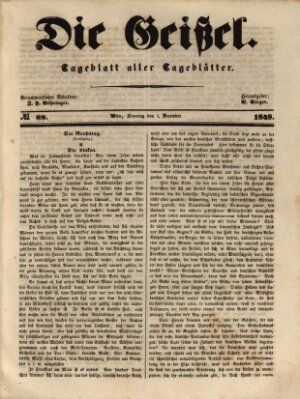Die Geißel Sonntag 3. Dezember 1848
