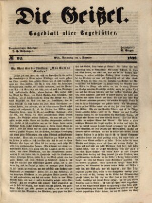 Die Geißel Donnerstag 7. Dezember 1848