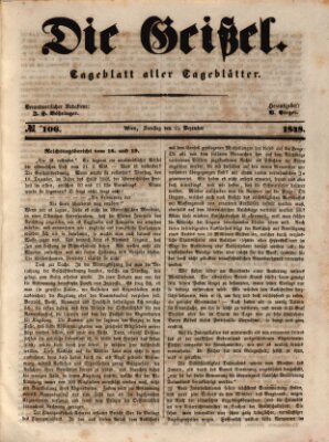Die Geißel Samstag 23. Dezember 1848