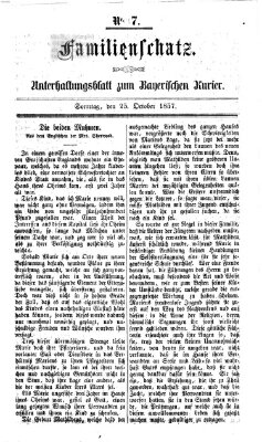 Familienschatz (Bayerischer Kurier) Sonntag 25. Oktober 1857