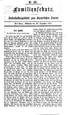 Familienschatz (Bayerischer Kurier) Mittwoch 30. Dezember 1857