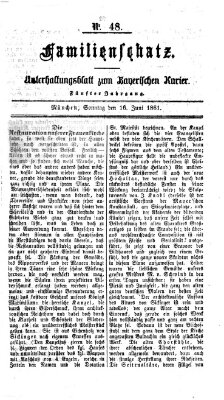 Familienschatz (Bayerischer Kurier) Sonntag 16. Juni 1861