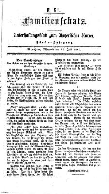 Familienschatz (Bayerischer Kurier) Mittwoch 31. Juli 1861