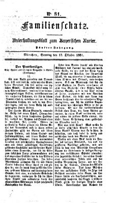Familienschatz (Bayerischer Kurier) Sonntag 13. Oktober 1861
