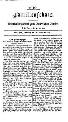 Familienschatz (Bayerischer Kurier) Sonntag 10. November 1861