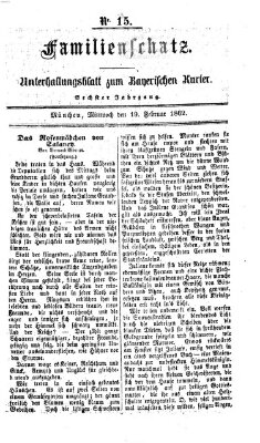 Familienschatz (Bayerischer Kurier) Mittwoch 19. Februar 1862