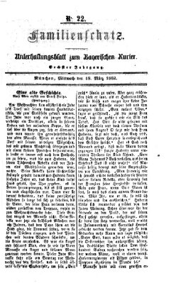 Familienschatz (Bayerischer Kurier) Mittwoch 19. März 1862