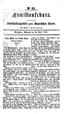 Familienschatz (Bayerischer Kurier) Mittwoch 30. April 1862