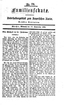 Familienschatz (Bayerischer Kurier) Mittwoch 17. September 1862