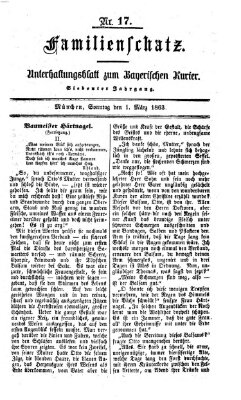 Familienschatz (Bayerischer Kurier) Sonntag 1. März 1863