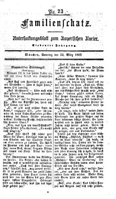Familienschatz (Bayerischer Kurier) Sonntag 22. März 1863