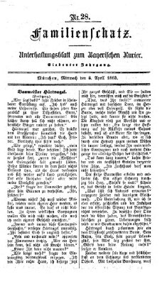 Familienschatz (Bayerischer Kurier) Mittwoch 8. April 1863