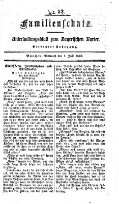 Familienschatz (Bayerischer Kurier) Mittwoch 1. Juli 1863