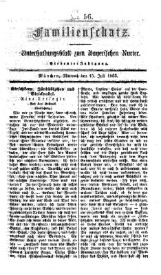 Familienschatz (Bayerischer Kurier) Mittwoch 15. Juli 1863