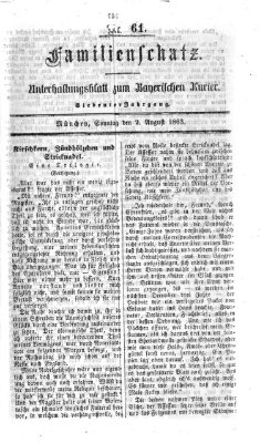 Familienschatz (Bayerischer Kurier) Sonntag 2. August 1863