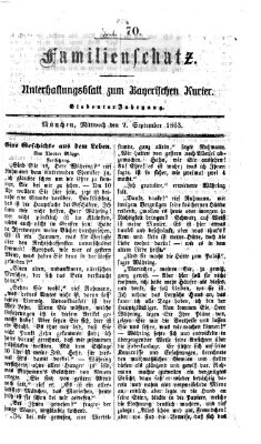 Familienschatz (Bayerischer Kurier) Mittwoch 2. September 1863