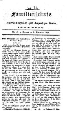Familienschatz (Bayerischer Kurier) Sonntag 6. September 1863