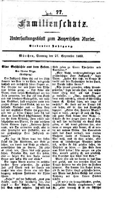 Familienschatz (Bayerischer Kurier) Sonntag 27. September 1863