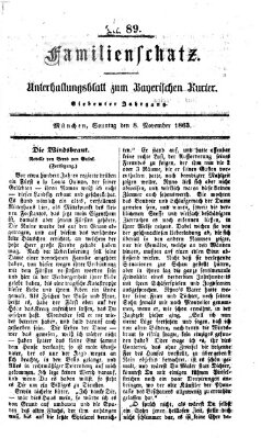 Familienschatz (Bayerischer Kurier) Sonntag 8. November 1863