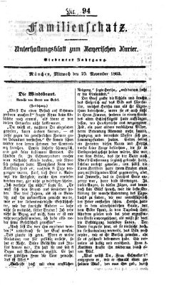 Familienschatz (Bayerischer Kurier) Mittwoch 25. November 1863