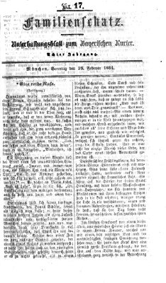 Familienschatz (Bayerischer Kurier) Sonntag 28. Februar 1864