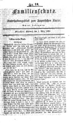 Familienschatz (Bayerischer Kurier) Dienstag 1. März 1864