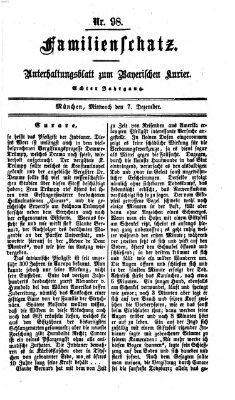 Familienschatz (Bayerischer Kurier) Mittwoch 7. Dezember 1864